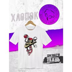 Футболка FUTBA4EVER, размер XL / 50-52, белый