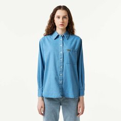 Рубашка LACOSTE, размер T40, Джинс