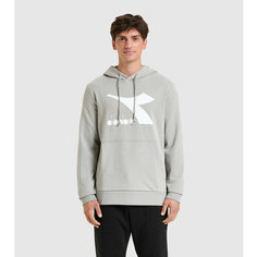 Худи Diadora HOODIE BIG LOGO, размер TXXL, , светло-серый