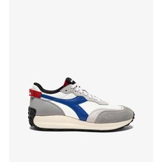 Кроссовки Diadora, размер T35, серый/белый/синий
