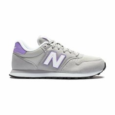 Кроссовки New Balance 500, размер T4, серый/фиолетовый