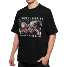 Футболка спортивная HARDCORE TRAINING, размер XL, черный