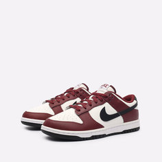 Кроссовки NIKE Dunk Low, полнота B (US)/ на среднюю стопу, размер 41 EU, бордовый