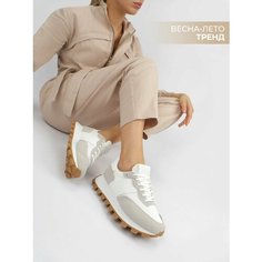 Кроссовки Destra Весна-лето 2024, полнота 6, размер 40, белый/серый