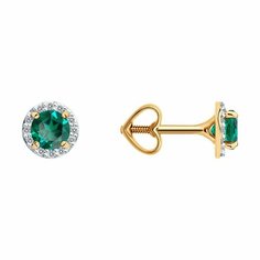 Серьги SOKOLOV, красное золото, 585 проба