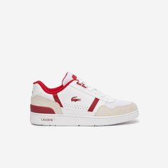 Кеды LACOSTE, размер T8, белый-красный