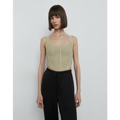 Кроп-топ Gloria Jeans GJ BLACK, размер XXS (36-38), серый