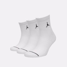 Носки NIKE, комплект, 3 пары, размер M, белый