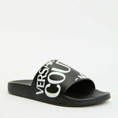Шлепанцы Versace Jeans Couture, размер 36, черный