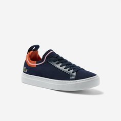 Кеды LACOSTE, размер T4, синий/оранжевый