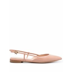 Балетки Gianvito Rossi Ribbon Sling, размер 37,5 IT, коричневый