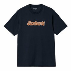 Футболка Carhartt WIP, 1 шт., размер M, Liquid Script Navy