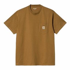 Футболка Carhartt WIP, 1 шт., размер S, Local Pocket Brown