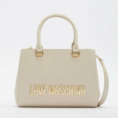 Сумка тоут LOVE MOSCHINO, молочно-бежевый