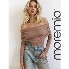 Боди moremio, размер 42, бежевый