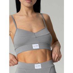 Топ для кормящих мам NA MNE Cotton Basic, размер S, серый, серый