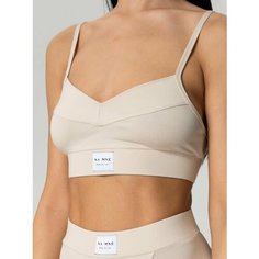 Топ для кормящих мам NA MNE Cotton Basic, размер XS, бежевый