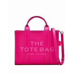 Сумка MARC JACOBS The Medium Leather Tote, темно-розовый