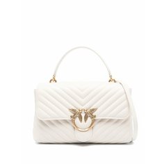 Сумка Pinko Love One, фактура стеганая, коричневый