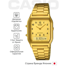 Наручные часы CASIO, серый, золотой, белый