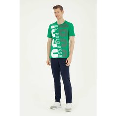 Брюки спортивные U.S. POLO ASSN., размер M, темно-синий