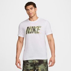 Футболка NIKE Dri-FIT Fitness, размер XL, белый