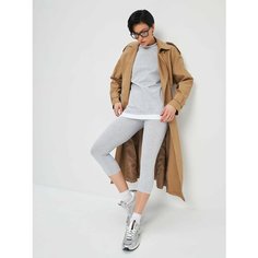 Капри HIGH TEMP, размер 42/44, серый меланж