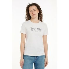 Футболка TOMMY HILFIGER, размер XS, белый