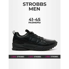 Кроссовки STROBBS, полнота 6 (RU)/ на среднюю стопу, размер 43, черный