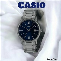 Наручные часы CASIO, синий, серебряный