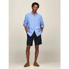 Шорты TOMMY HILFIGER, размер 34, темно-синий