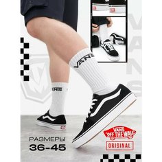 Кеды VANS Базовая коллекция, размер 44, черно-белые