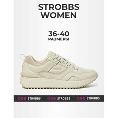 Кроссовки STROBBS, полнота 6 (RU)/ на среднюю стопу, размер 40, светло-бежевый