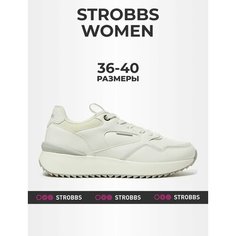 Кроссовки STROBBS, полнота 6 (RU)/ на среднюю стопу, размер 40, белый