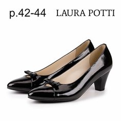 Туфли лодочки Laura Potti Большие размеры, размер 43, черный
