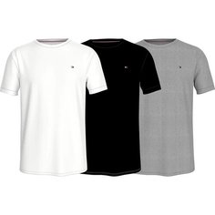 Футболка TOMMY HILFIGER, 3 шт., размер L, белый/черный/серый