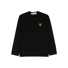 Лонгслив Comme des Garcons PLAY, размер XS, , черный