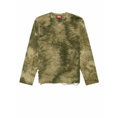 Лонгслив DIESEL T-Cranet-LS, размер XL, , зеленый