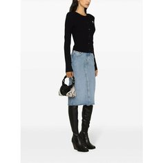 Кардиган Marine Serre Crescent Moon, размер L, , черный