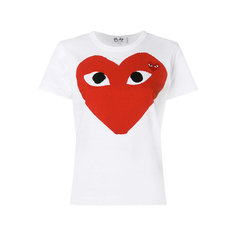 Футболка Comme des Garcons PLAY, размер L, серебристый