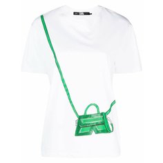Футболка Karl Lagerfeld, размер XXL, серебристый