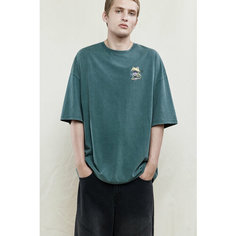 Футболка Befree Young, размер XL/176, зеленый принт