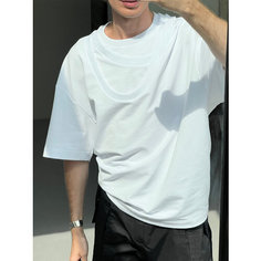 Футболка Chernim Cherno белая "Сатурн", размер M, белый