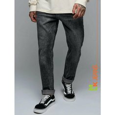 Джинсы трубы MkJeans Прямые, размер 36, черный