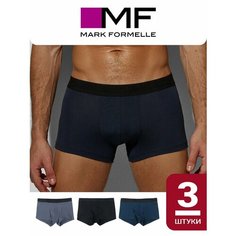 Трусы MARK FORMELLE нижнее белье, комплект из 3 шт., размер 86-96, синий, черный