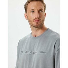Футболка KOTON, размер M, серый