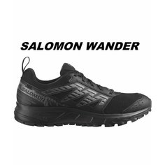 Кроссовки Salomon, полнота D, размер UK 10; EUR 44 2/3; USA 10,5; 28,5 см (примерно на российский 43*), черный