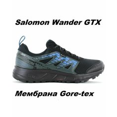 Кроссовки Salomon, полнота D, размер UK 9; EUR 43 1/3; USA 9,5; 27,5 см (примерно на российский 42*), черный