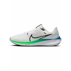 Кроссовки NIKE Air Zoom Pegasus 40, полнота F, размер 8,5 US, белый/зеленый/синий