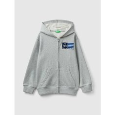Толстовка UNITED COLORS OF BENETTON, размер 140, серый